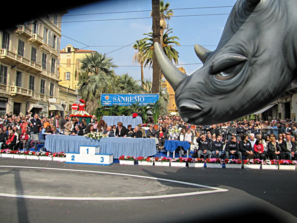 Brotóns cabalgatas san remo carnaval italia disfraces espectáculo
